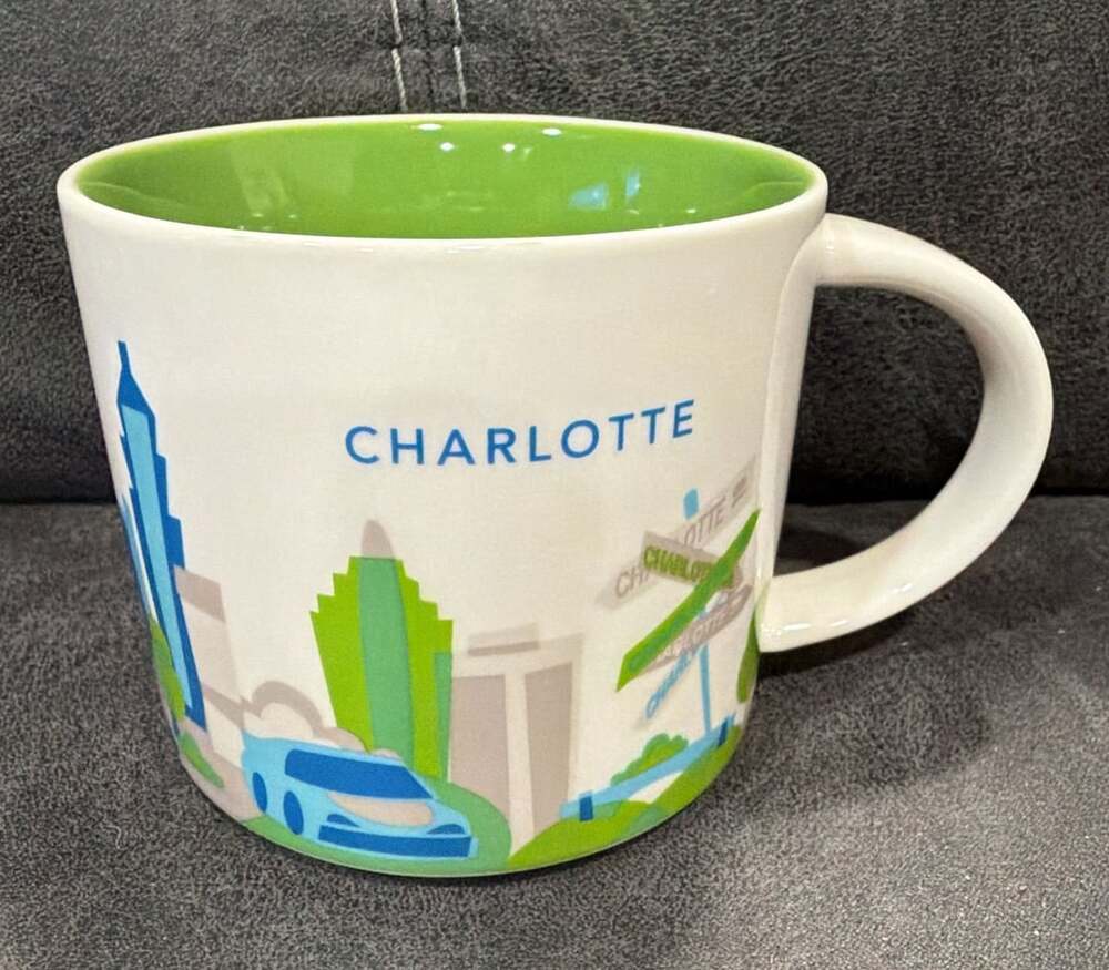 Starbucks Charlotte You Are Here Collection Mug Size 14 oz